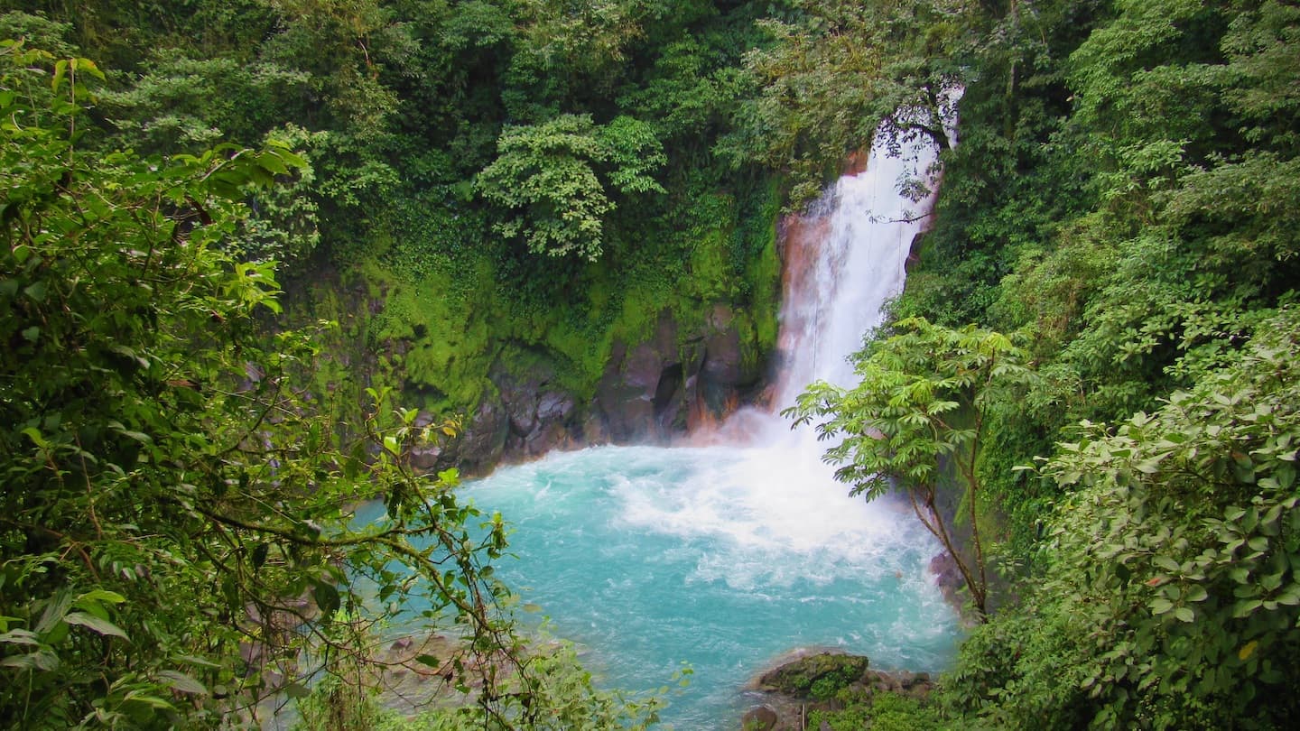 Rio Celeste Waterfall. Costa Rica